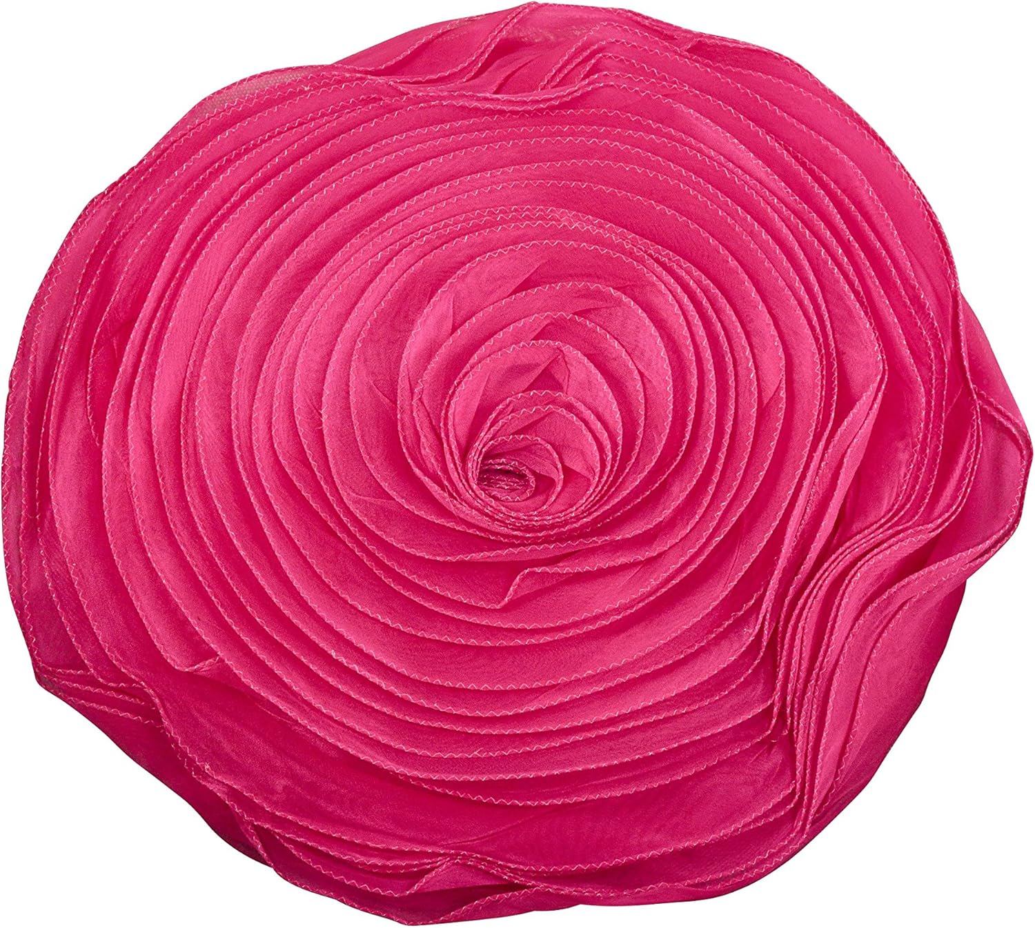 Saro Lifestyle Rose Design Throw Pillow Fuchsia 16 Inch