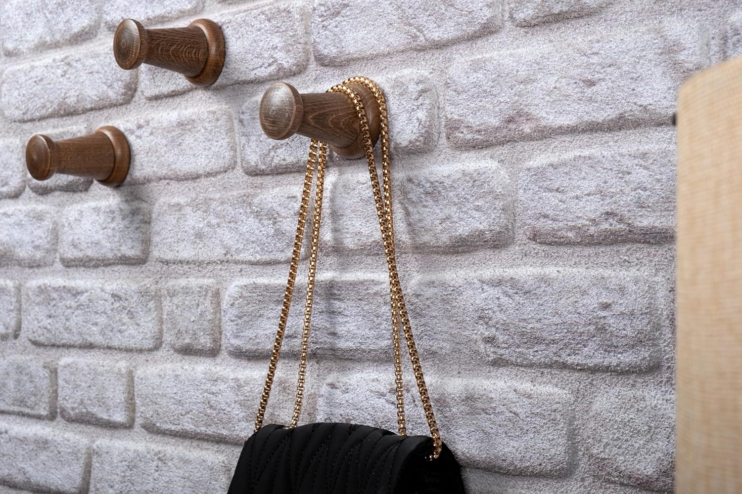 Rustic Wall Mounted Coat Rack with Shelf and 5 Hooks