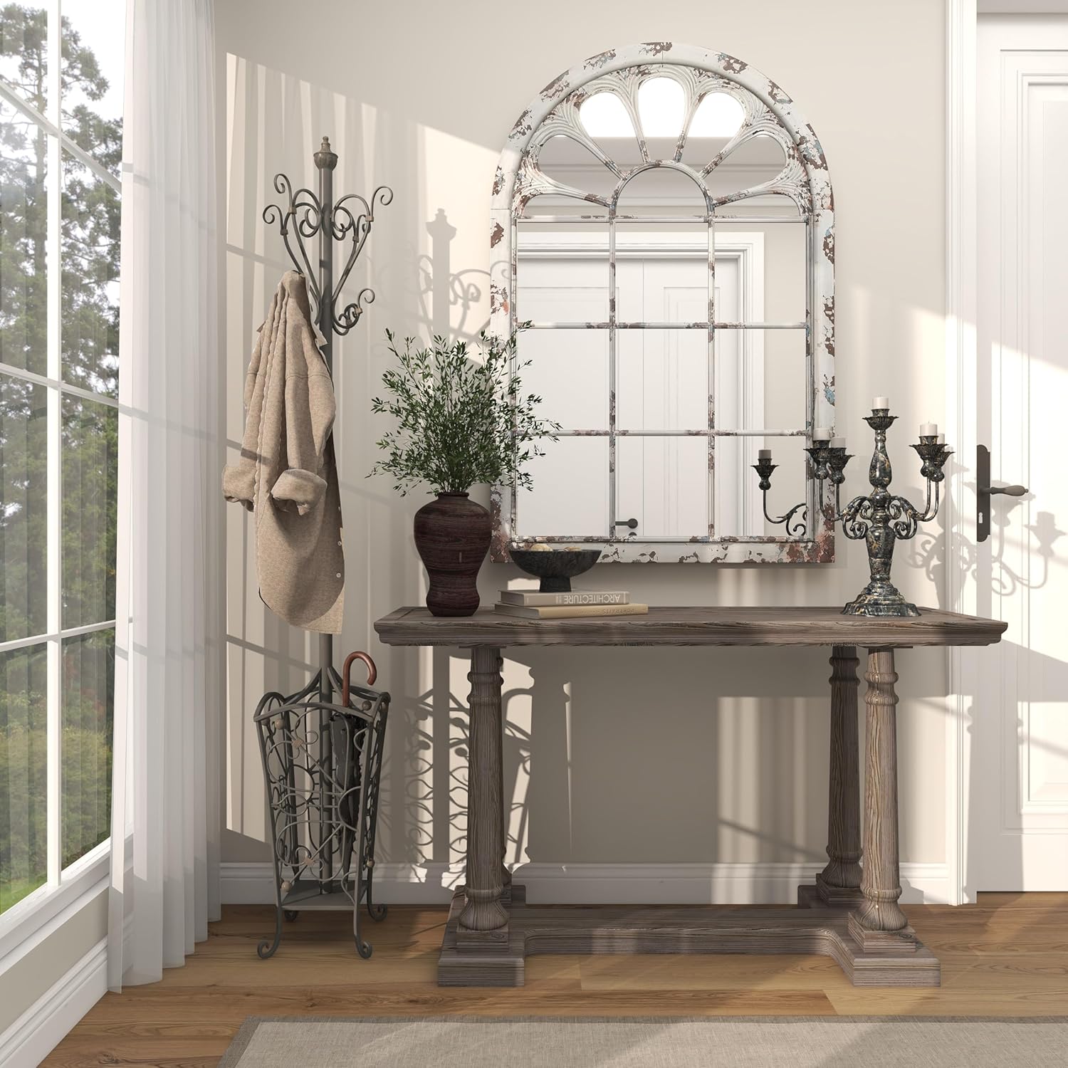 Deco 79 56471 Black Iron Coat Rack