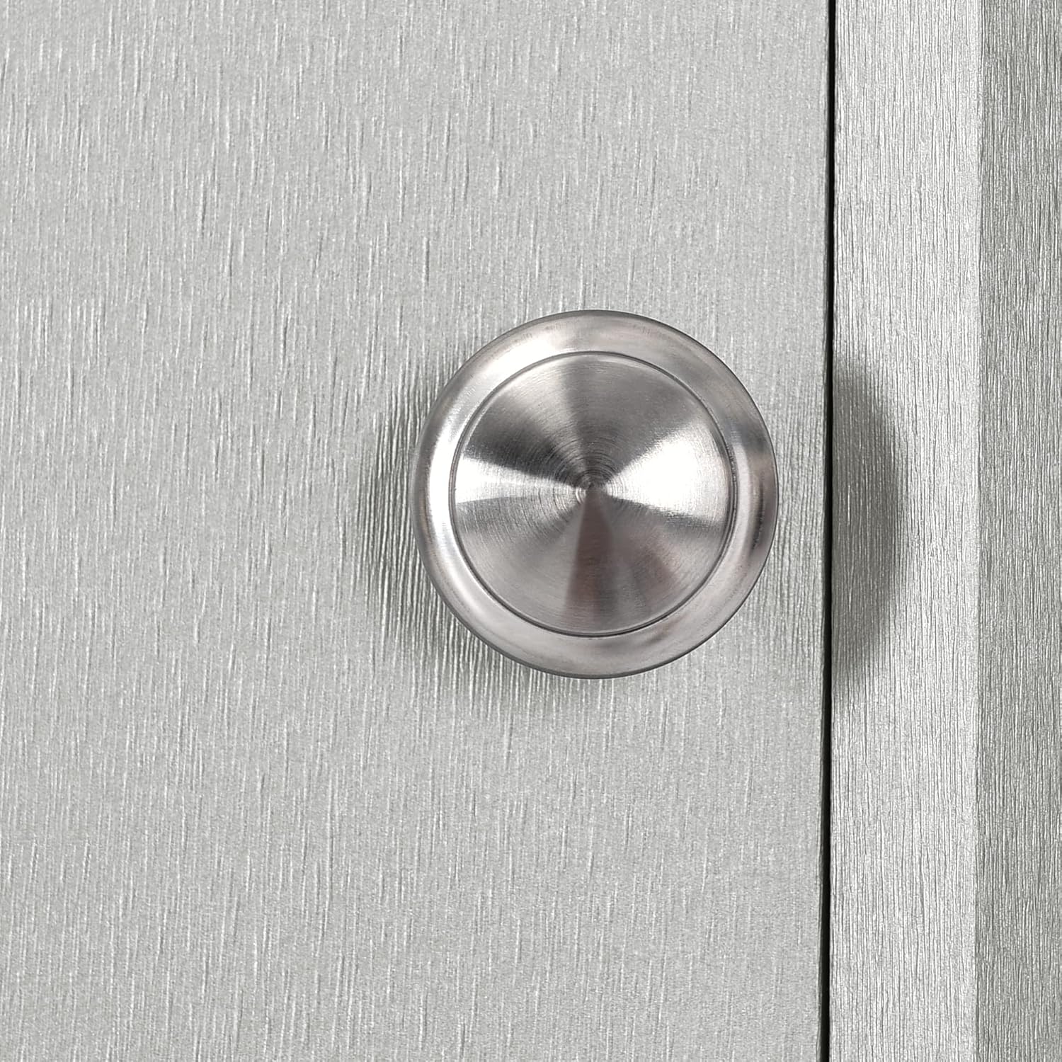 Bellemave Tall Corner Cabinet with 2 Shelves and 2 Tiers Freestanding Storage Cabinet Grey