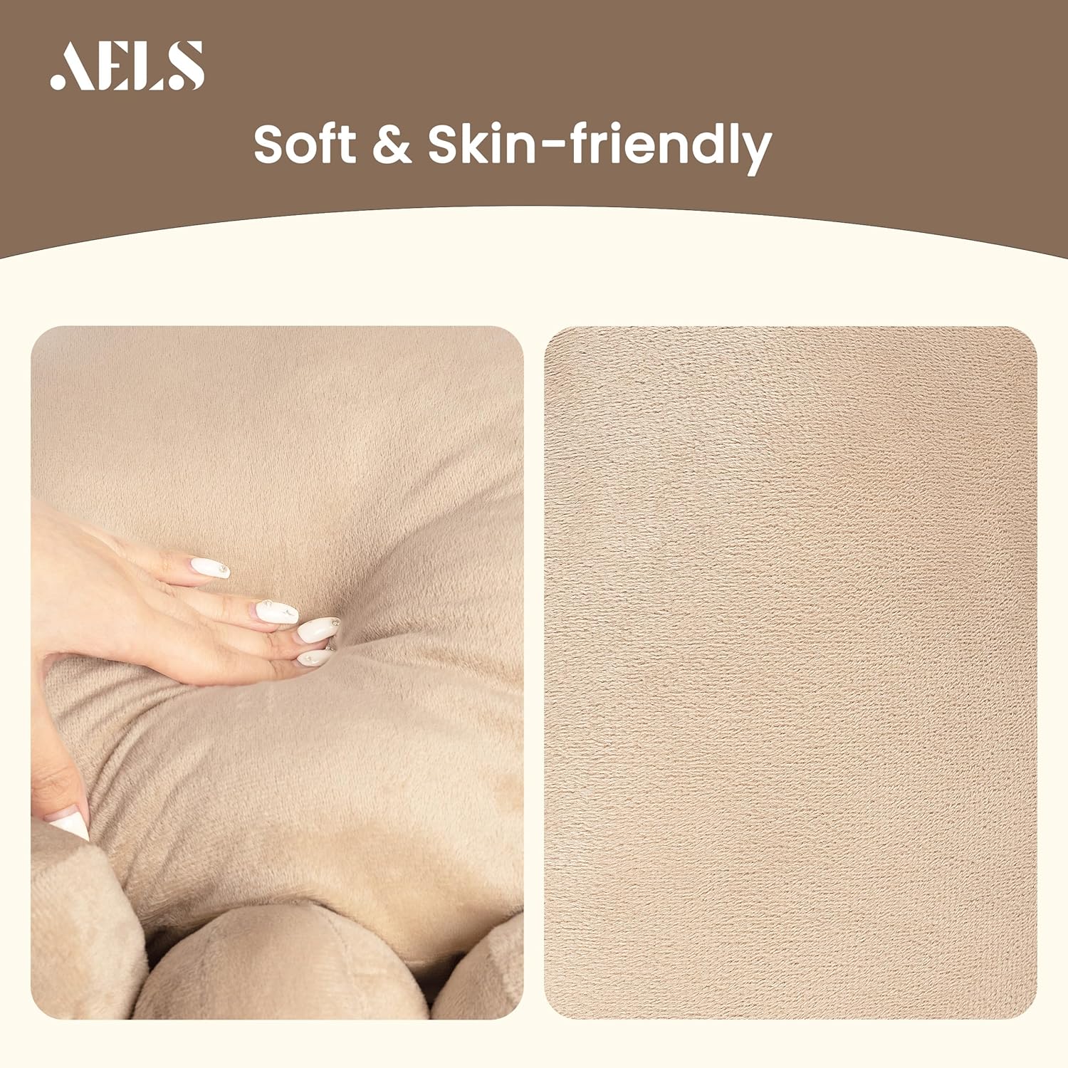 AELS Boho Beaded Round Pillow 185 Inch Modern Velvet Cushion