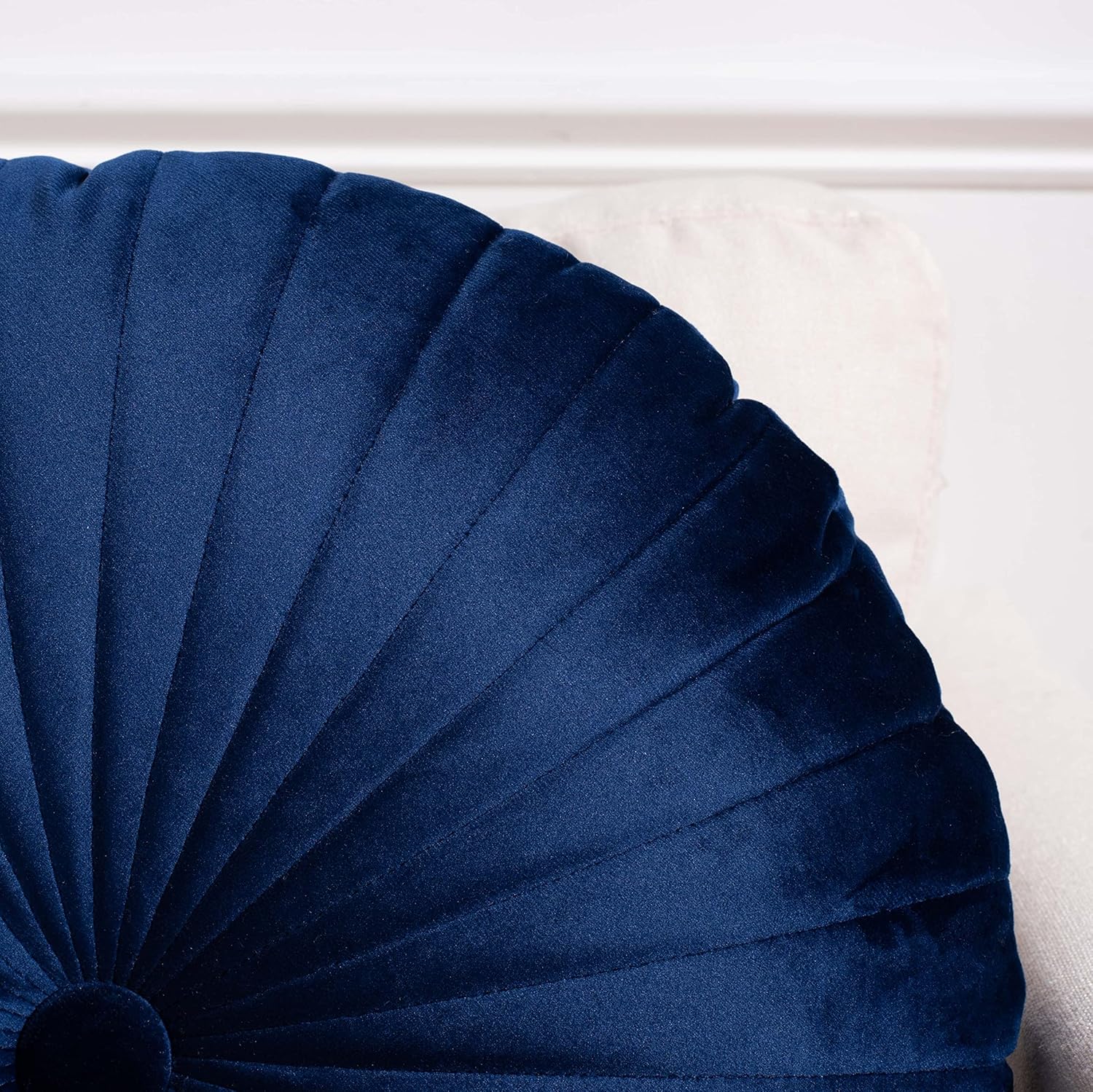 SAFAVIEH Vallory Navy Blue Button Tufted Throw Pillow