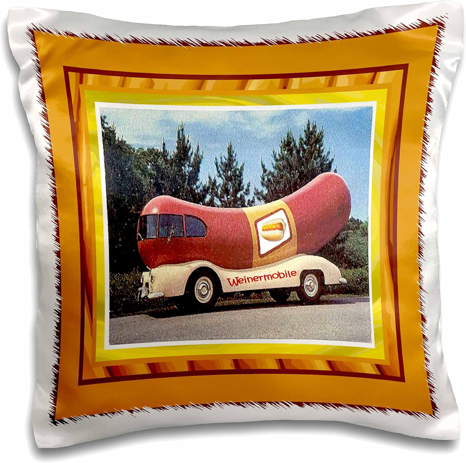 3D Rose Weiner Mobile Pillow Case 16x16